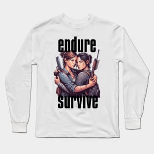 Ellie and Dina ensure survival Long Sleeve T-Shirt